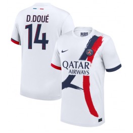 Paris Saint-Germain Desire Doue #14 Uit tenue 2024-25 Korte Mouw