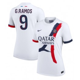 Paris Saint-Germain Goncalo Ramos #9 Uit tenue Dames 2024-25 Korte Mouw