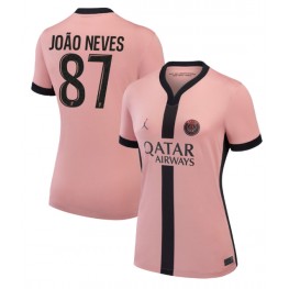 Paris Saint-Germain Joao Neves #87 Derde tenue Dames 2024-25 Korte Mouw