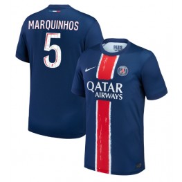 Paris Saint-Germain Marquinhos #5 Thuis tenue 2024-25 Korte Mouw