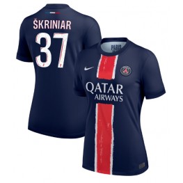 Paris Saint-Germain Milan Skriniar #37 Thuis tenue Dames 2024-25 Korte Mouw