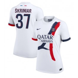 Paris Saint-Germain Milan Skriniar #37 Uit tenue Dames 2024-25 Korte Mouw