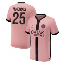 Paris Saint-Germain Nuno Mendes #25 Derde tenue 2024-25 Korte Mouw