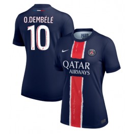 Paris Saint-Germain Ousmane Dembele #10 Thuis tenue Dames 2024-25 Korte Mouw