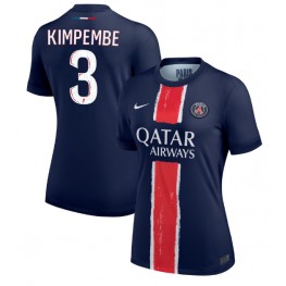 Paris Saint-Germain Presnel Kimpembe #3 Thuis tenue Dames 2024-25 Korte Mouw