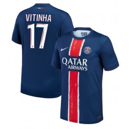 Paris Saint-Germain Vitinha #17 Thuis tenue 2024-25 Korte Mouw