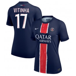 Paris Saint-Germain Vitinha #17 Thuis tenue Dames 2024-25 Korte Mouw