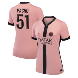 Paris Saint-Germain Willian Pacho #51 Derde tenue Dames 2024-25 Korte Mouw