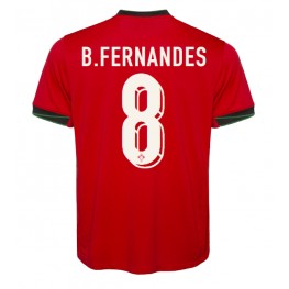 Portugal Bruno Fernandes #8 Thuis tenue EK 2024 Korte Mouw