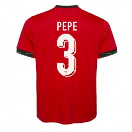 Portugal Pepe #3 Thuis tenue EK 2024 Korte Mouw