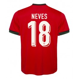 Portugal Ruben Neves #18 Thuis tenue EK 2024 Korte Mouw