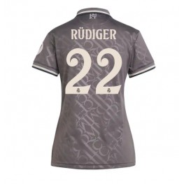 Real Madrid Antonio Rudiger #22 Derde tenue Dames 2024-25 Korte Mouw