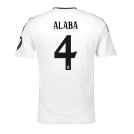 Real Madrid David Alaba #4 Thuis tenue 2024-25 Korte Mouw