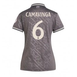 Real Madrid Eduardo Camavinga #6 Derde tenue Dames 2024-25 Korte Mouw