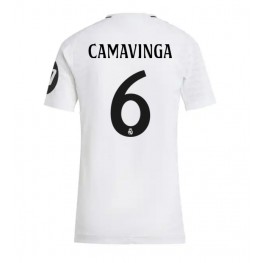 Real Madrid Eduardo Camavinga #6 Thuis tenue Dames 2024-25 Korte Mouw