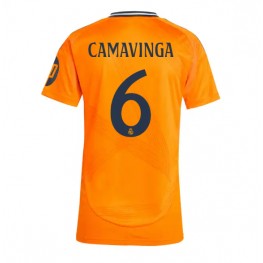 Real Madrid Eduardo Camavinga #6 Uit tenue Dames 2024-25 Korte Mouw