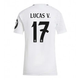 Real Madrid Lucas Vazquez #17 Thuis tenue Dames 2024-25 Korte Mouw