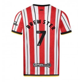 Sheffield United Rhian Brewster #7 Thuis tenue 2024-25 Korte Mouw