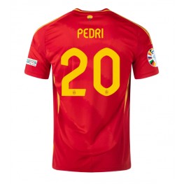 Spanje Pedri Gonzalez #20 Thuis tenue EK 2024 Korte Mouw