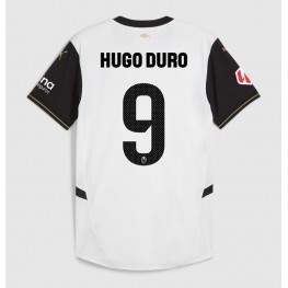 Valencia Hugo Duro #9 Thuis tenue 2024-25 Korte Mouw