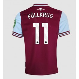 West Ham United Niclas Fullkrug #11 Thuis tenue 2024-25 Korte Mouw