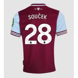 West Ham United Tomas Soucek #28 Thuis tenue 2024-25 Korte Mouw