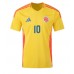 Colombia James Rodriguez #10 Thuis tenue Copa America 2024 Korte Mouw