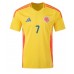 Colombia Luis Diaz #7 Thuis tenue Copa America 2024 Korte Mouw