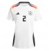 Duitsland Antonio Rudiger #2 Thuis tenue EK 2024 Korte Mouw